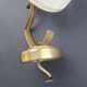 Pair of vintage gold wall sconces France