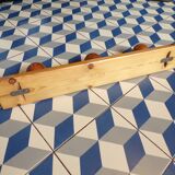 1980s pine coat rack with 3 balls