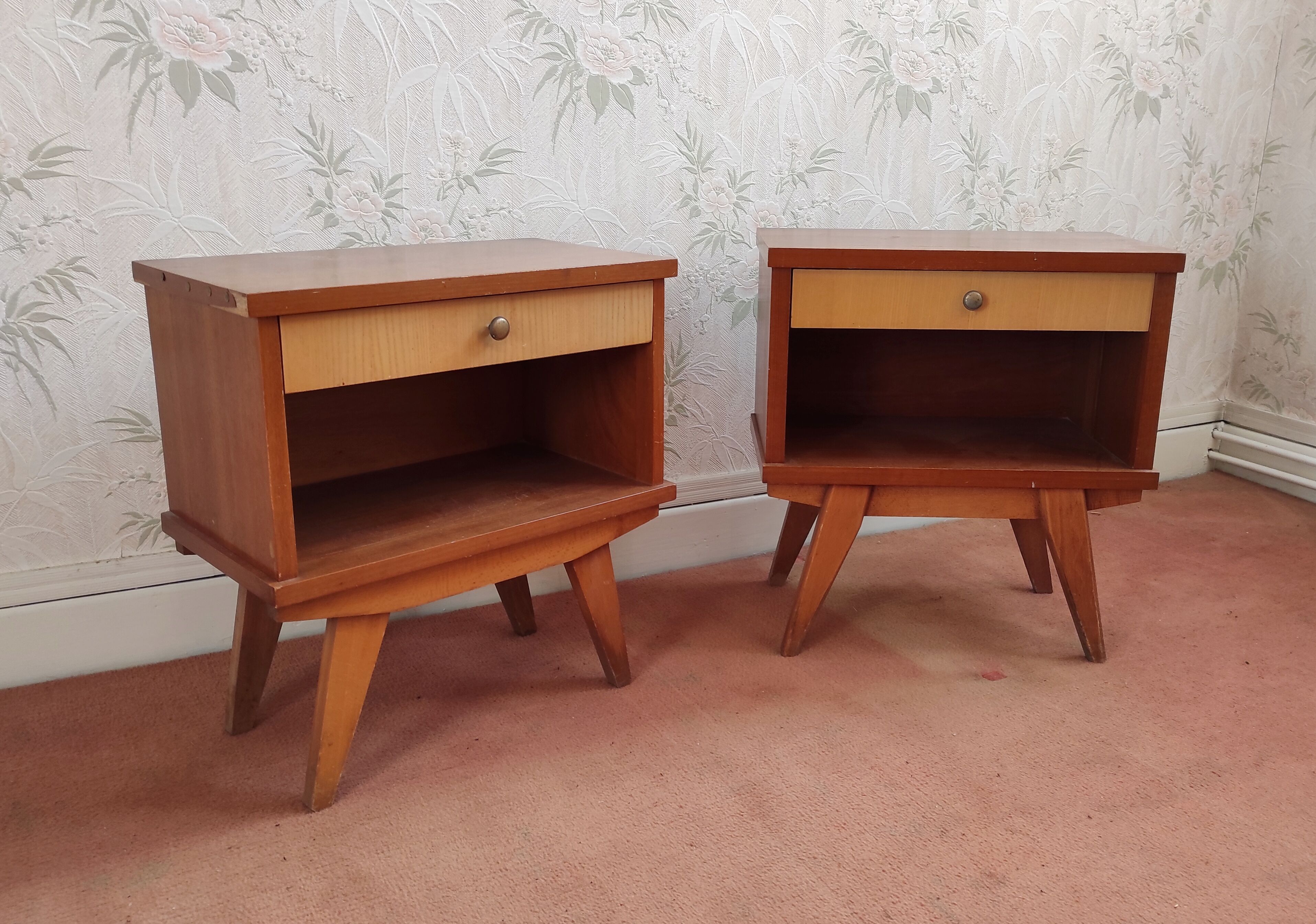 2 Bedside tables Scandinavian style