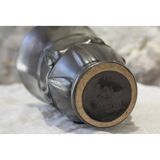 Black and green earthenware vase Blanche Letalle (1901-1990) St Clément circa 1950