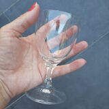 Wine glasses engraved in vintage crystalline