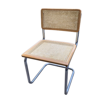 6 chaises Cesca B32 de Marcel Breuer, un modèle italien moderne du milieu du XXe siècle