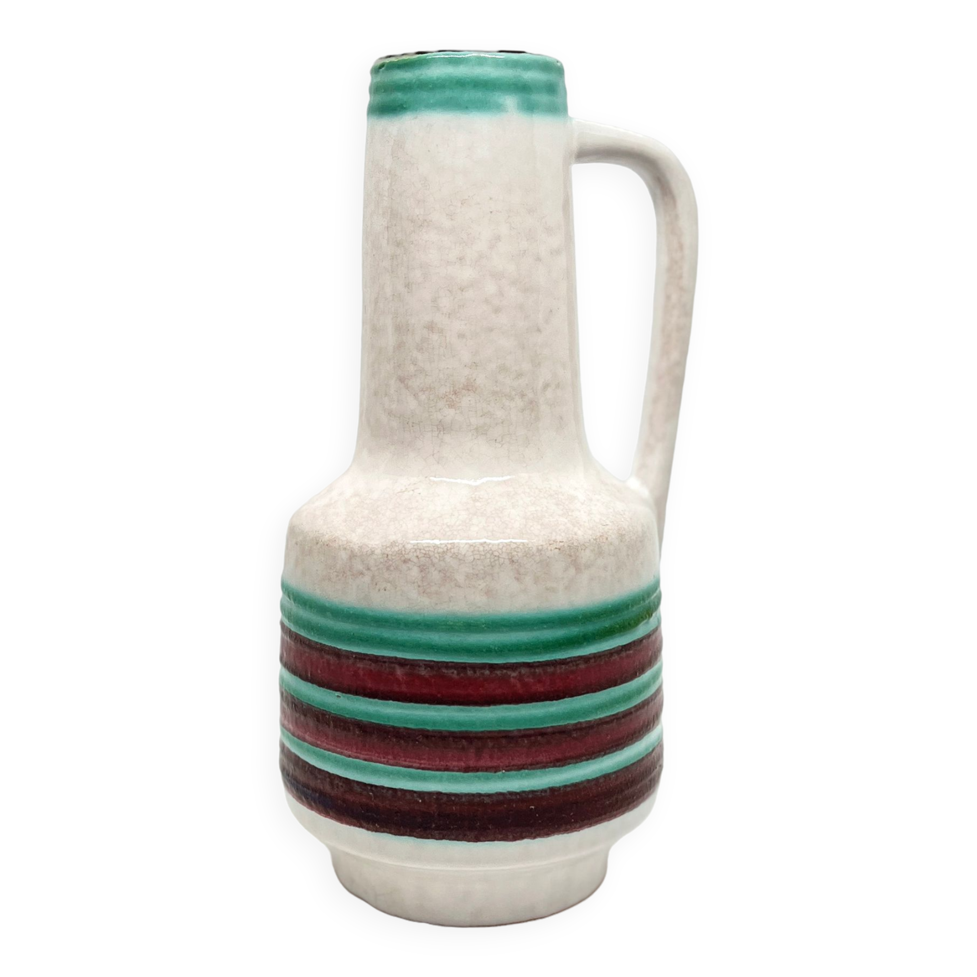 Ceramic vase with handle VEB Haldensleben, Germany, 1970s