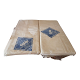 Set of 2 old Flanders toie sheets 325 x 220