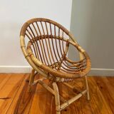 Rattan children's armchair 1970