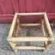 Small coffee or bedside table in rattan and vintage smoked glass