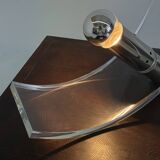 Lampe de table vintage en plexiglas