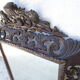 Miroir sculpté fronton lions