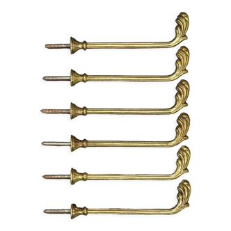Set of 6 Louis XV style embraces