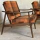 Vintage boomerang armchair
