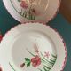 6 flat ceramic plates