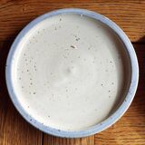 5 assiettes à dessert en grès