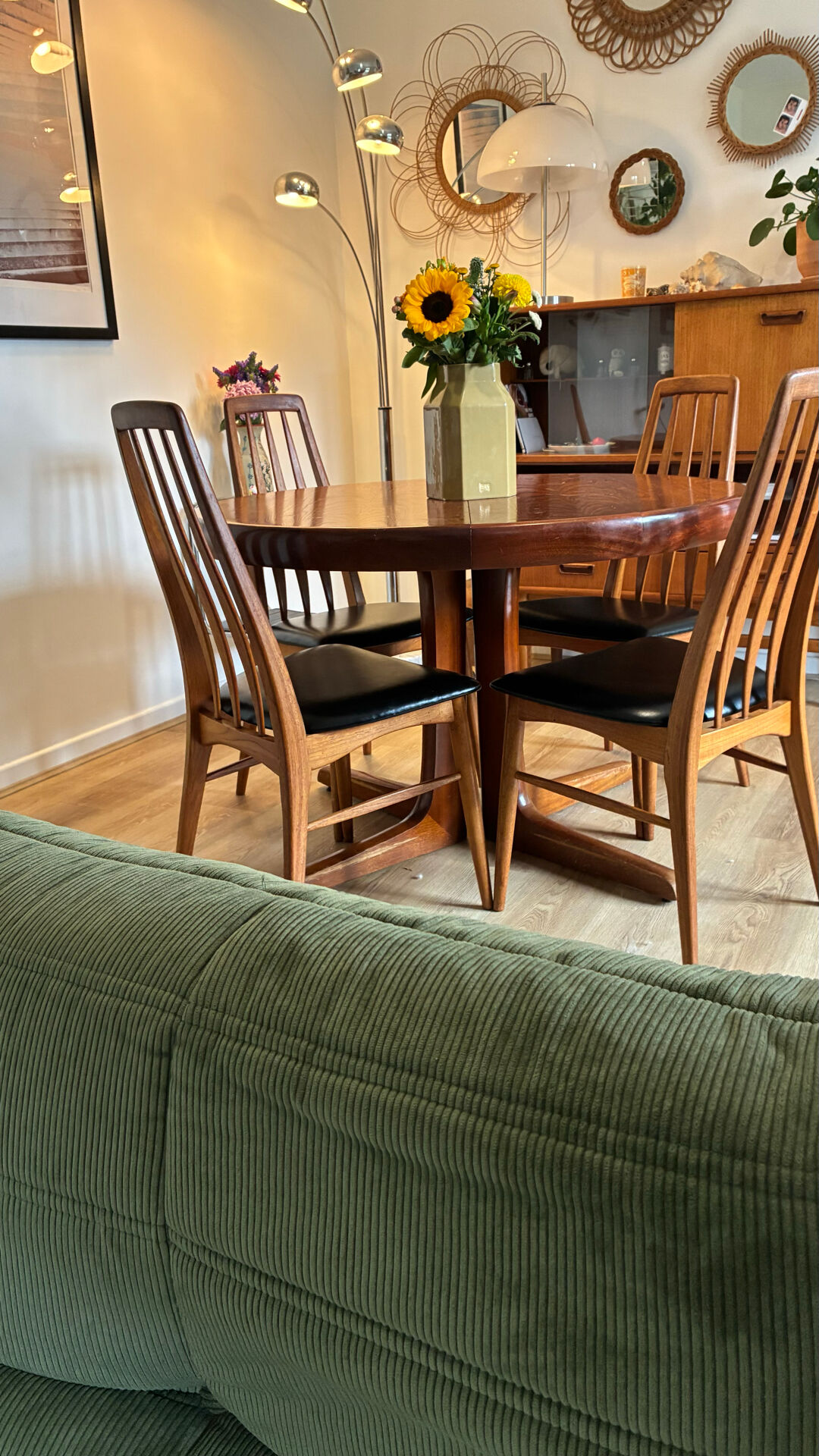 5 Niels Koefoed teak chairs stamped – Denmark – Scandinavian design