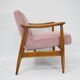 Original vintage armchair "CoCo", 1960s, fully restored, pink