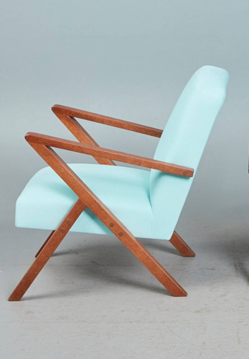 Vintage model z armchair in the style of Paul Jensen 1960 Sweden