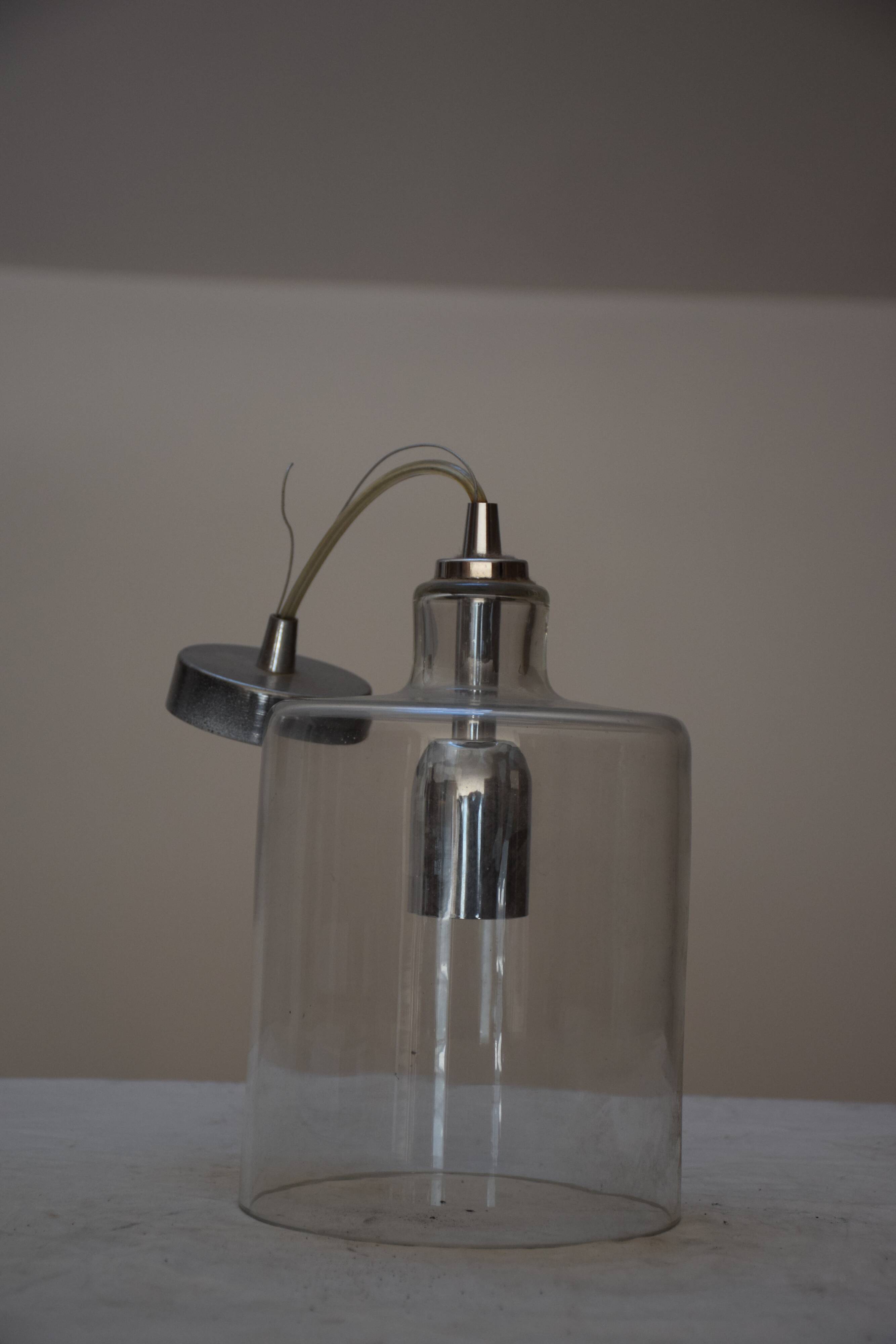 Glass hanging light