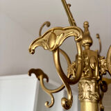 Solid brass coat rack