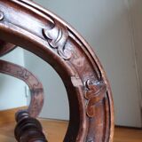 Dagobert curule armchair with chimera heads 19th century