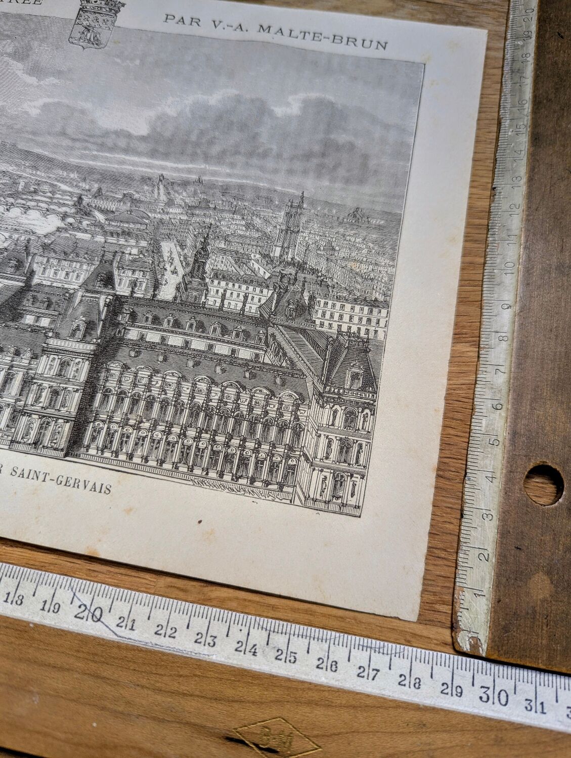 Paris, printed illustration from 1883.