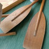 Pair of wooden oars