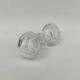 Double crystal salt cellars from Baccarat, early 20th century.