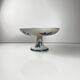 Pexonne iron earth compote dish, blue bird motif, late 19th century