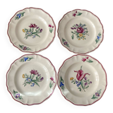 4 assiettes digoin sarreguemines cambet