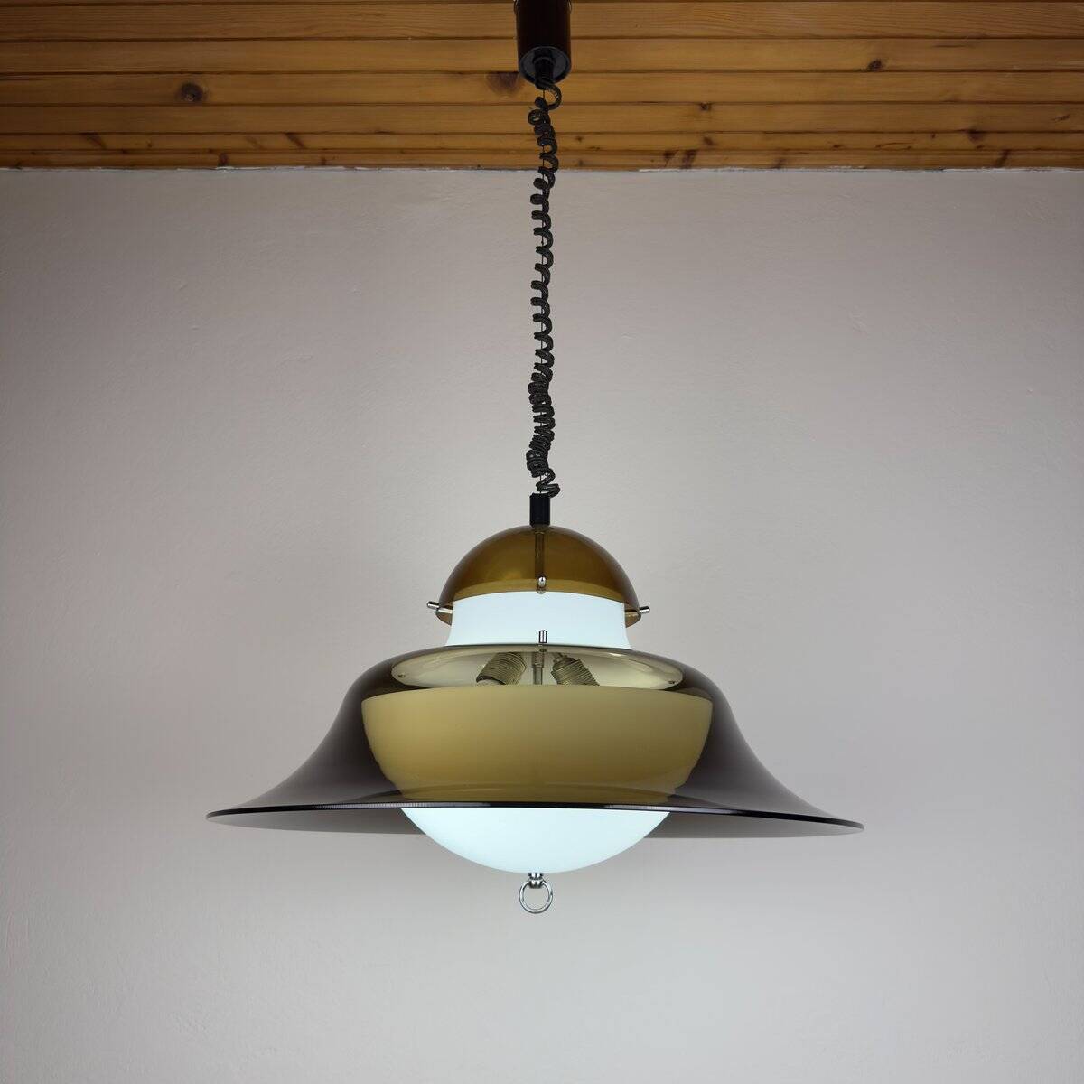 Vintage Suspension Lamp KD14 by Sijaj Hrastnik, Former Yugoslavia, 1960s