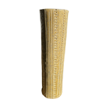 Artisanal sandstone vase signed A.M.
