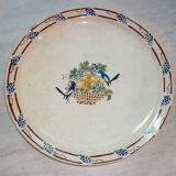 Round dish 32.5 cm Gournay signed M. Goupy for MAISON ROUARD