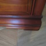 Cherrywood chest of drawers with ogee – 4 drawers – 80s – Louis Philippe style