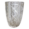 Art deco vase - carved glass - france 1940