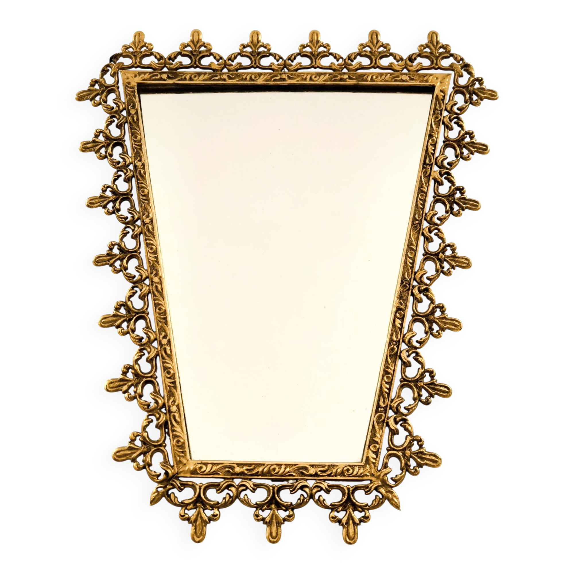 Vintage Italian rococo style mirror from the 50s