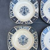 6 Terre de Fer Gien Ibis plates