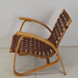 Fauteuil en bois de hêtre courbé, design Jan Vaněk, années 1930.