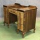 Bureau anglais Art déco en loupe de noyer