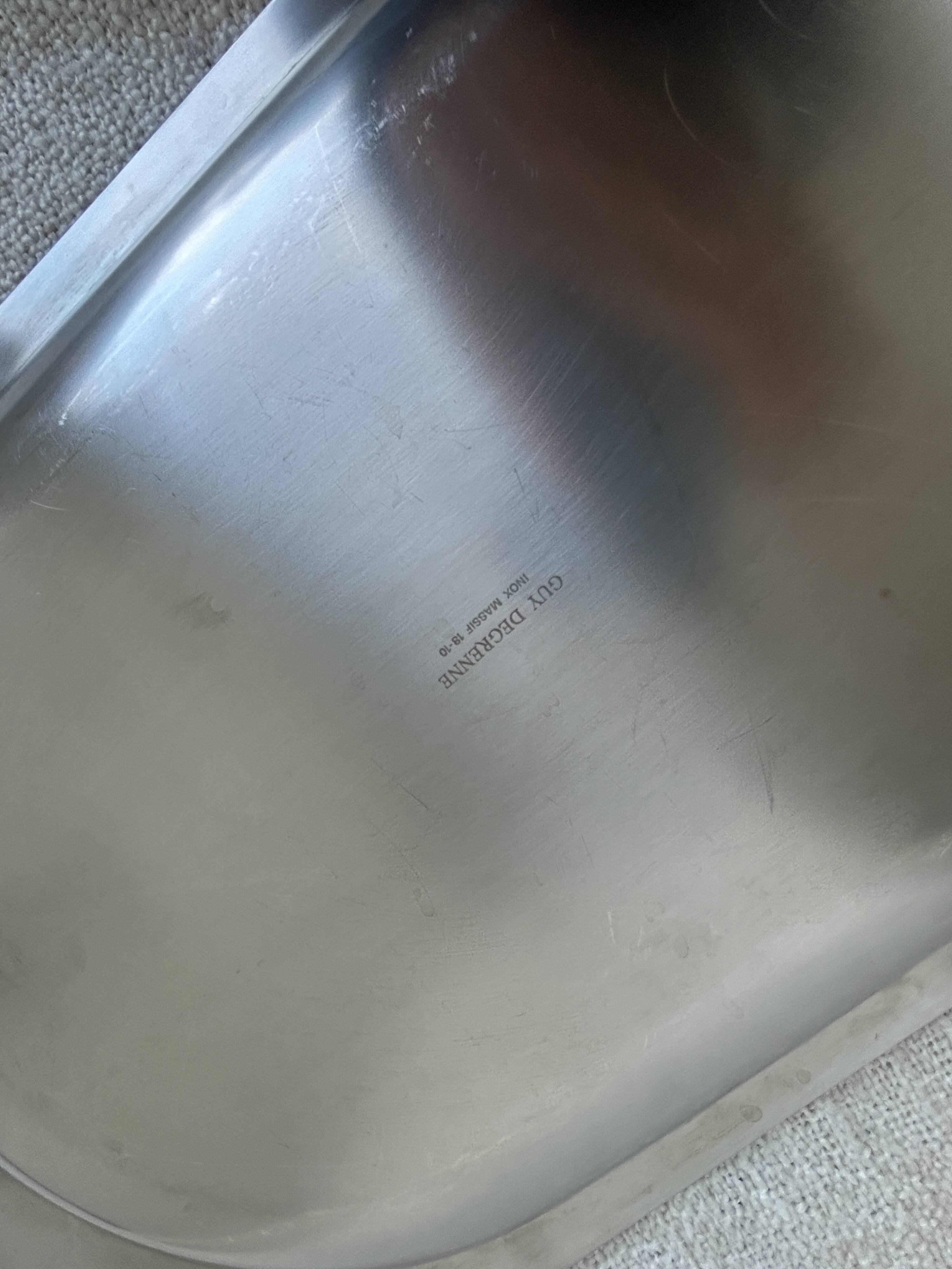 Set of stainless steel dishes by Guy Degrenne