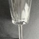 6 old cut crystal port glasses