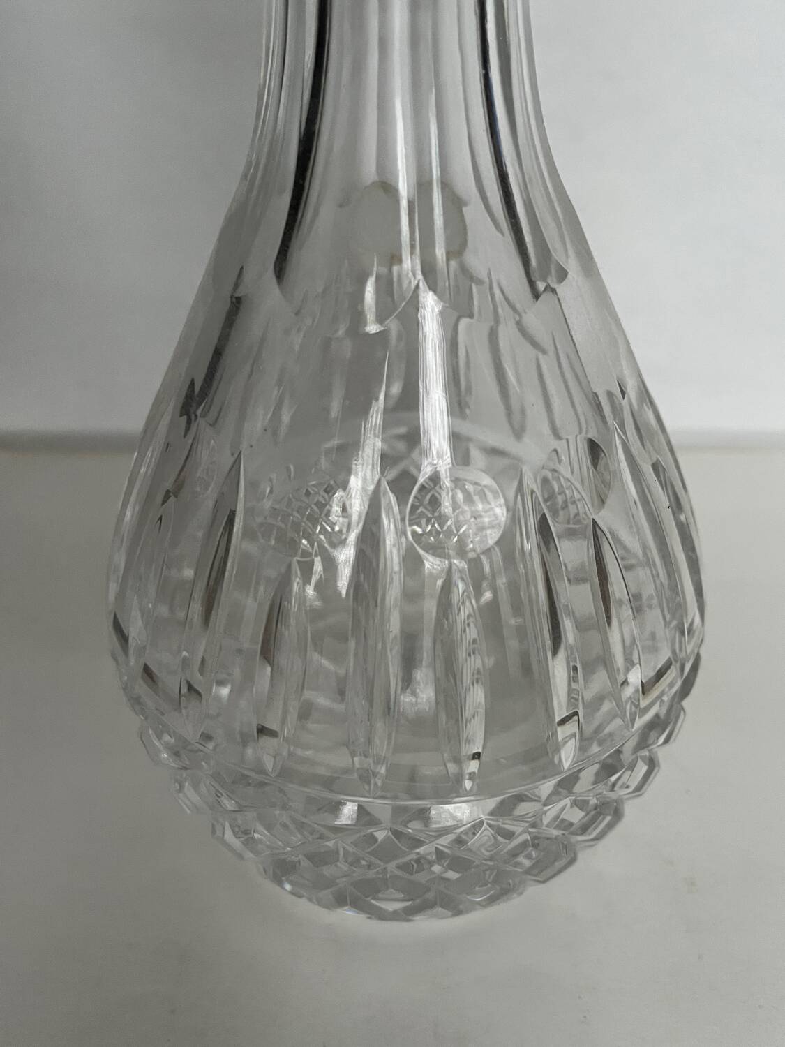 Cut crystal carafe