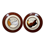 Henriot - pair of old plates
