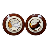 Henriot - pair of old plates