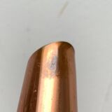 Carafe Vase Cooper and Teak German Mid-Century, 1950s