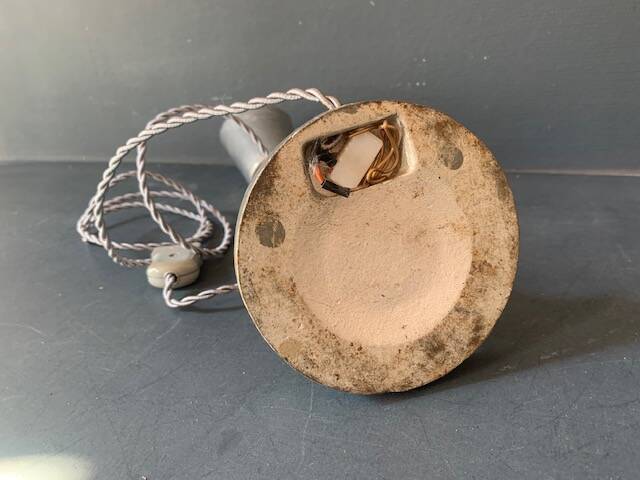 Cogit chrome metal accent lamp, Art Deco lamp, industrial, flexible