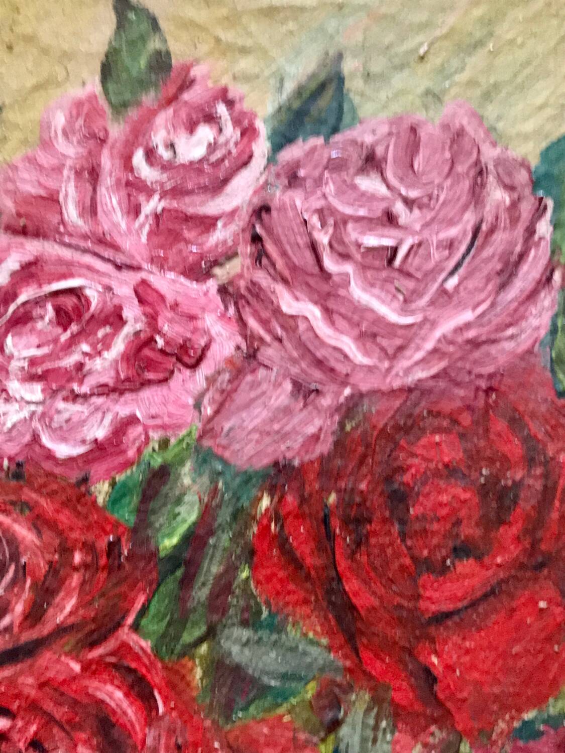 Old painting of flowers