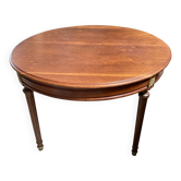 Oval table in Louis XVI style – Wood and gilded bronzes