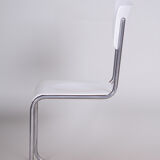 White Vichr a Spol Bauhaus chair made in 1930s Czechia