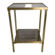 Brass and smoked glass harness 1970