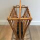 Rattan magazine rack