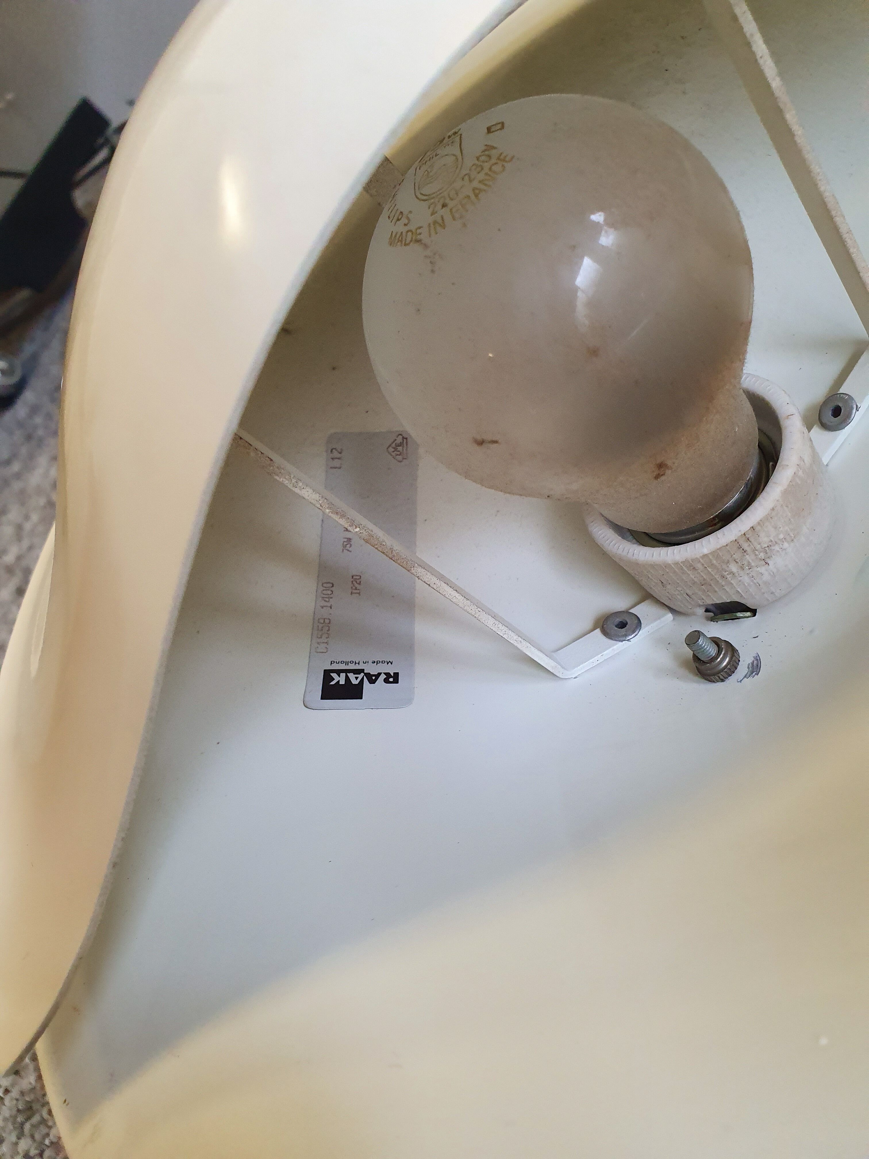 Set of 6 Raak wall light scone, 1970