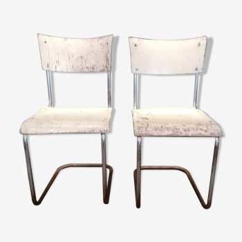 Pair of cantilevered chairs Mart Stam, Czechoslovakia, 60